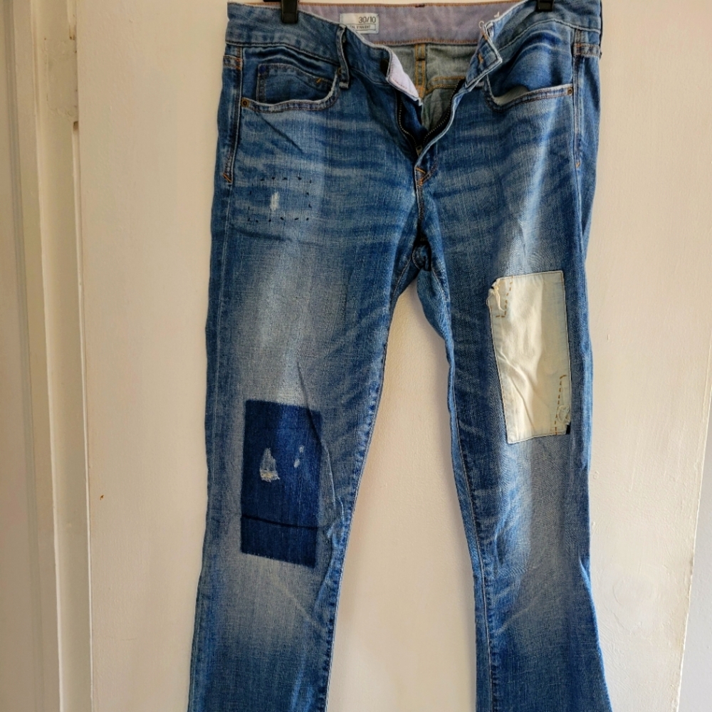 Gap patchwork jeans